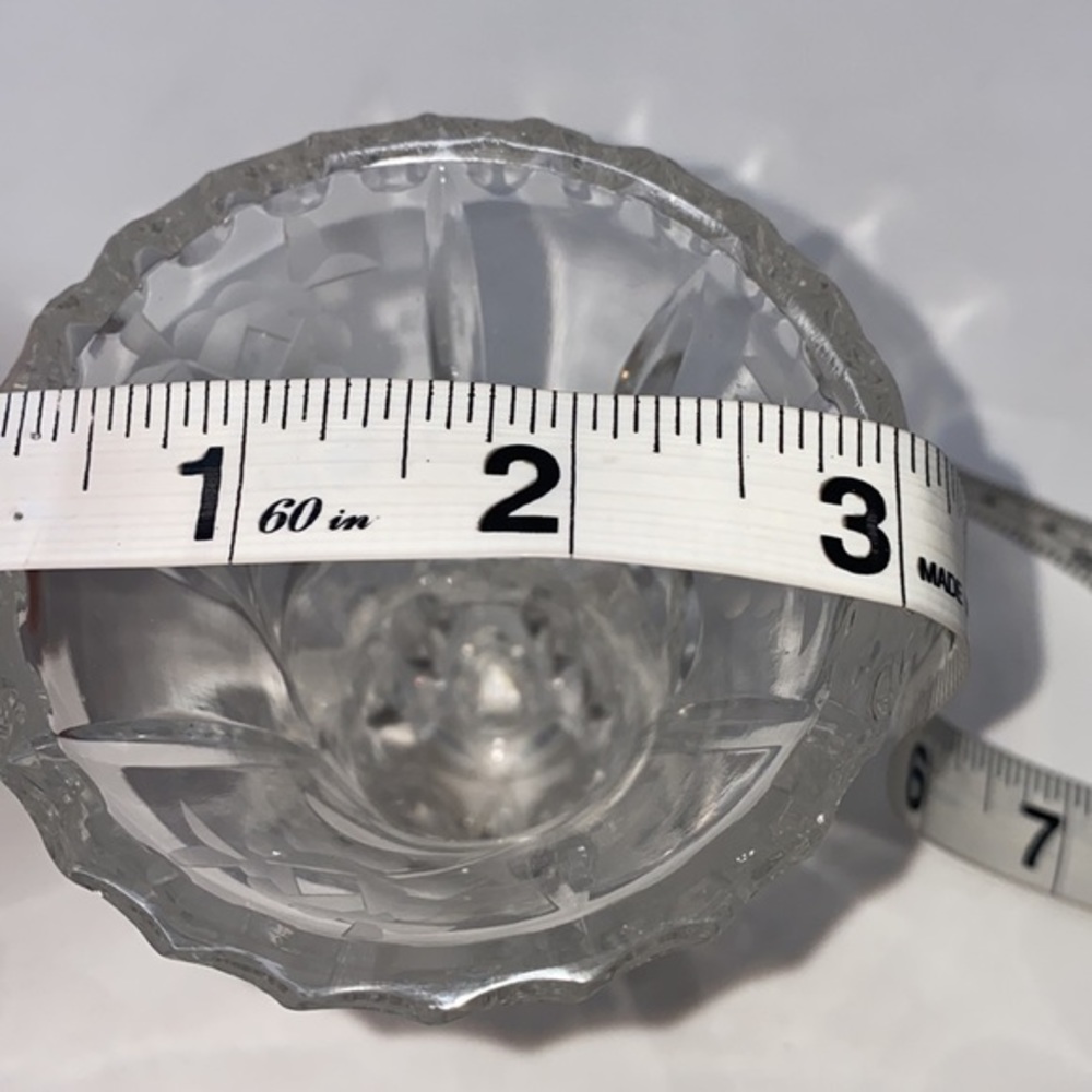 Vintage‎ Crystal Vase Footed Pinwheel Crystal Flower Vase - Picture 7 of 7